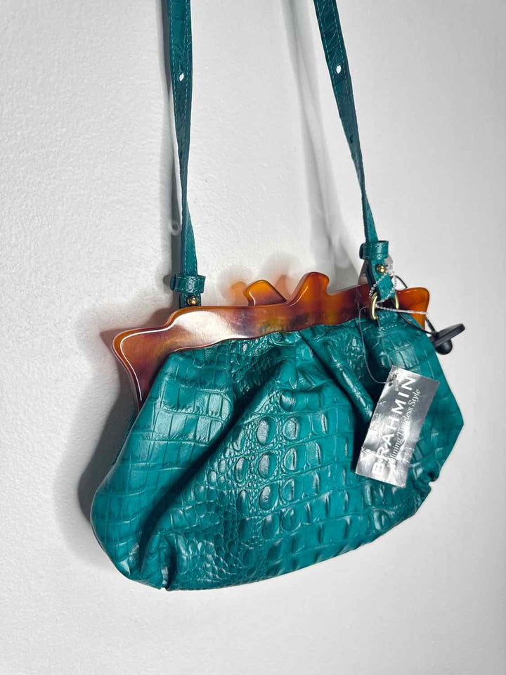 Brahmin Teal crossbody