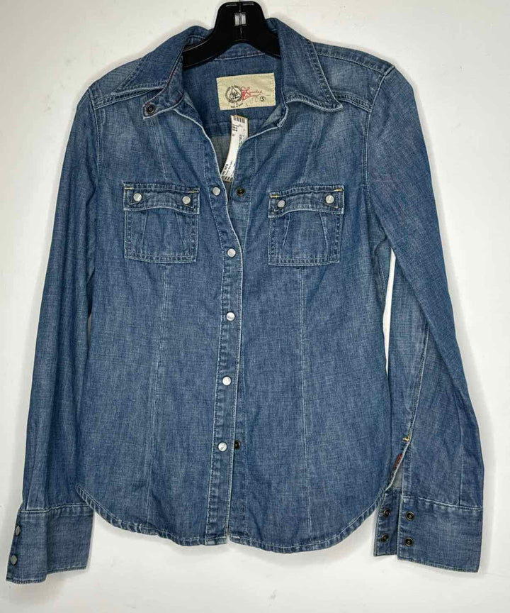 1969 Sap Jeans Women Size S denim long sleeve top