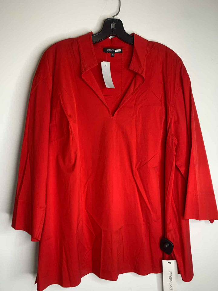 Lafayette Women Size 1X Red long sleeve top