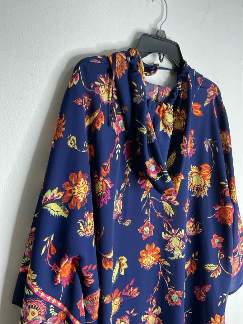 belle Kim Gravel Size XL Blue cover-Up