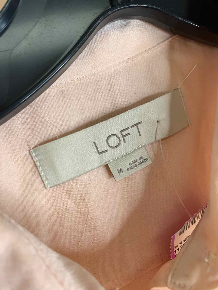 Loft Women Size M blush long sleeve top