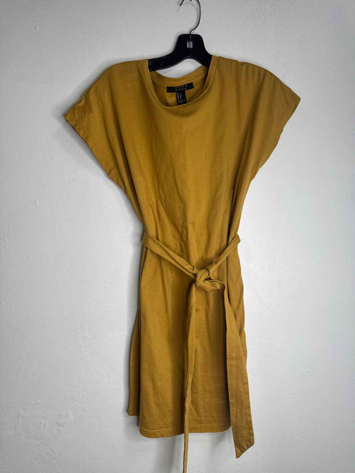 Forever21 Size S Mustard Belted short sleeve