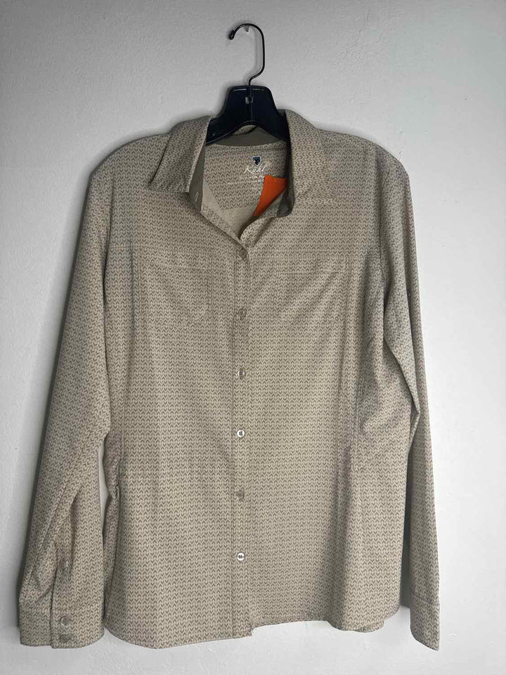 Kuhl Size S Tan Button Down long sleeve top
