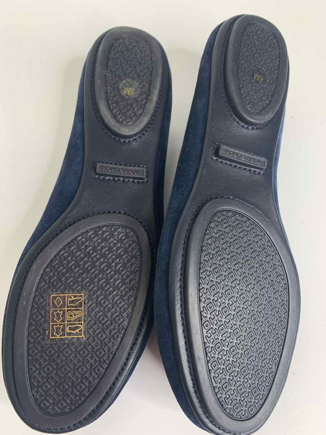 Tory Burch Navy W Shoe Size 6 flat shoe