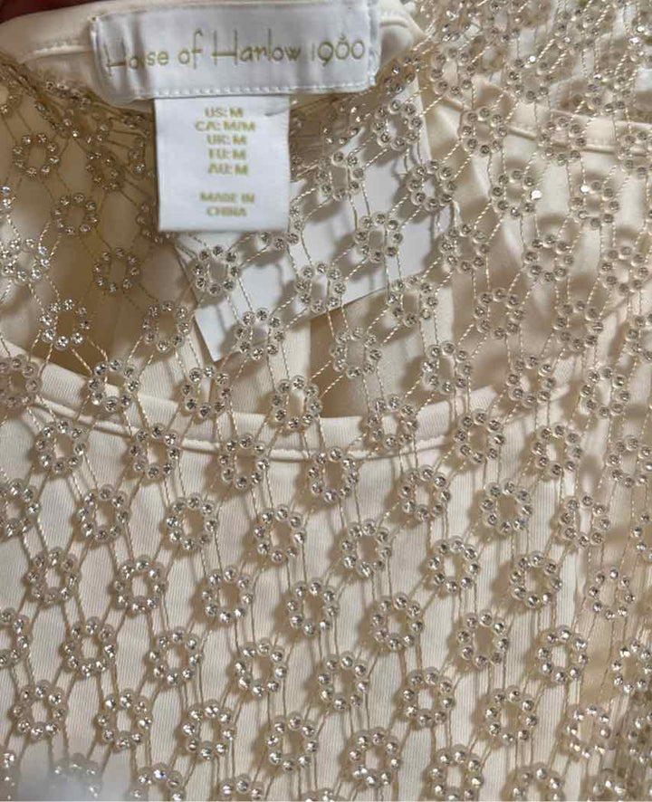 House of Harlow Size M Cream short sleeve top