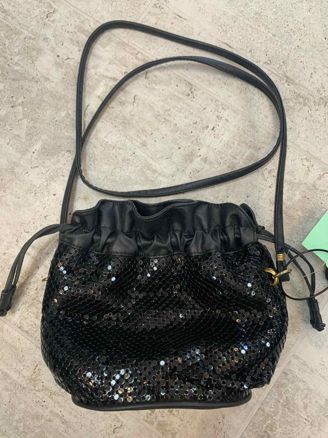 Whiting and Davis Black evening bag