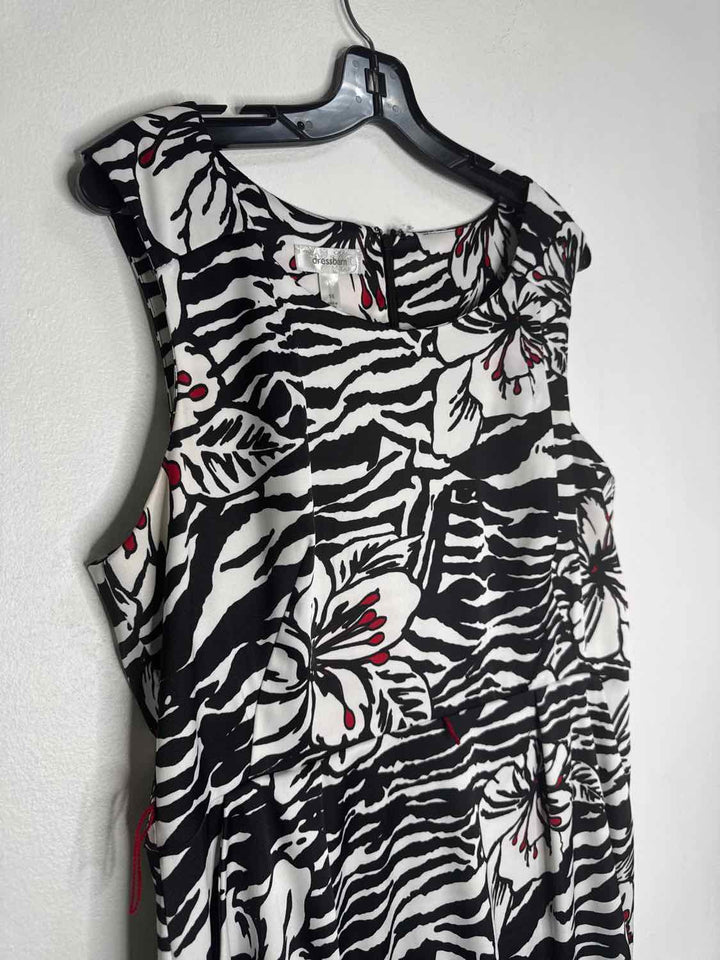 Dress Barn Size 16 Black Floral sleeveless dress