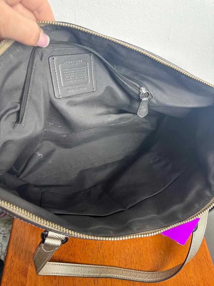 Coach Gold tote bag