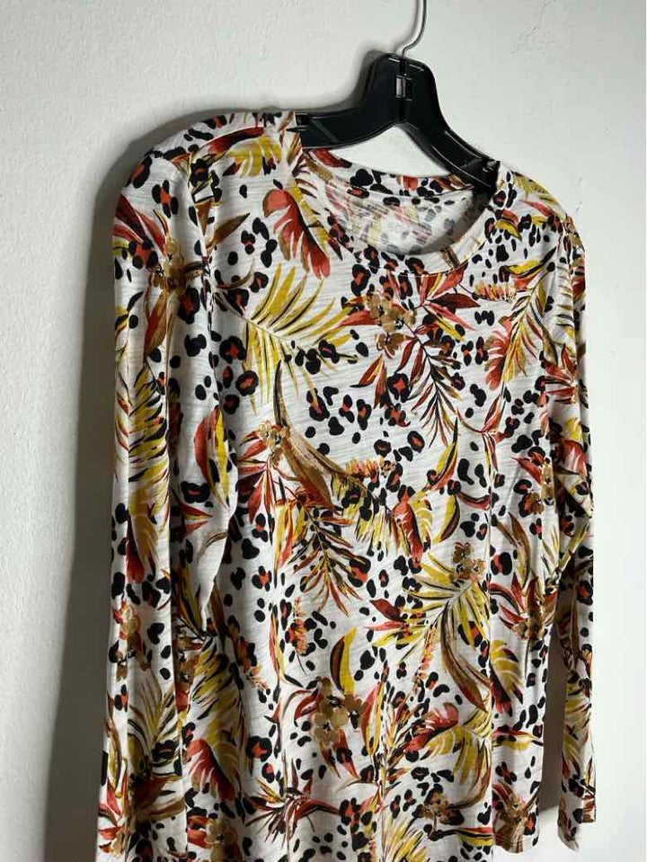 blue sol Size S Multi-Color Scoop Neck long sleeve top