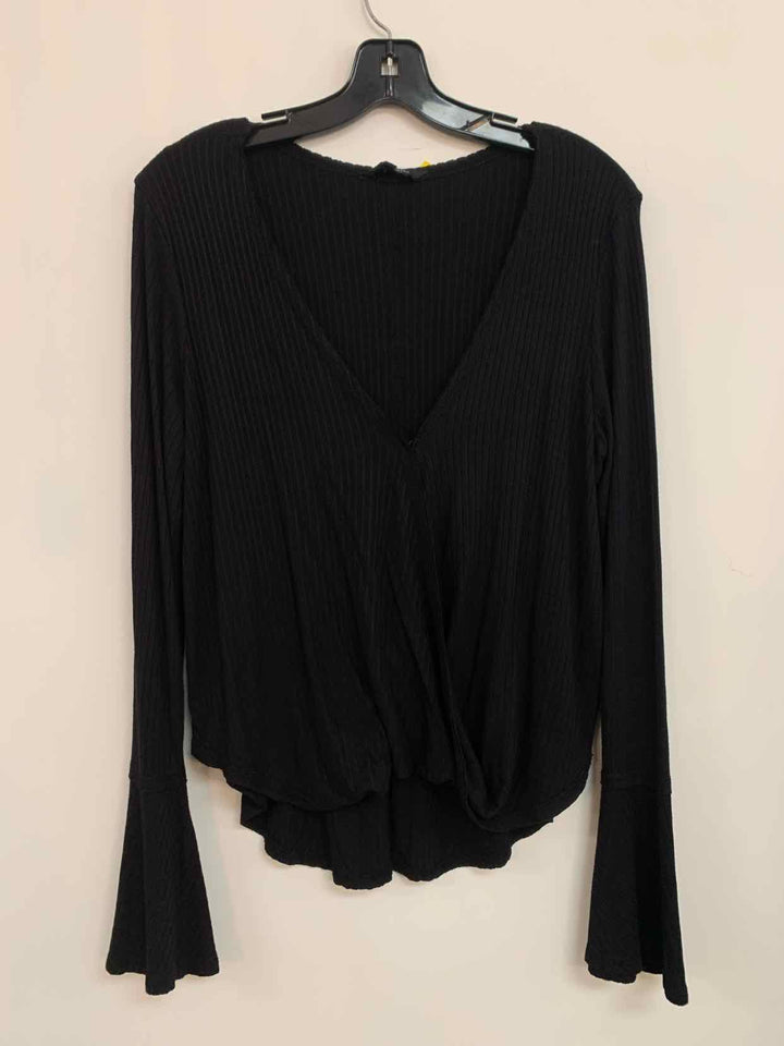 Lucky Brand Size S Black long sleeve top