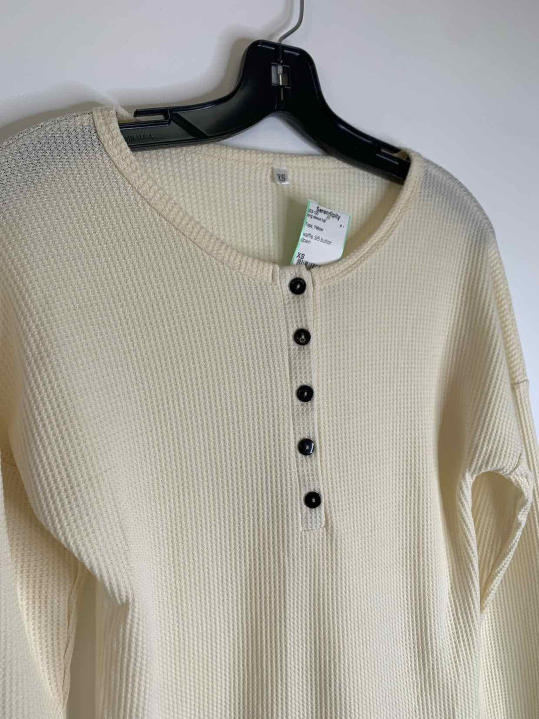 Women Size XS Yellow long sleeve top