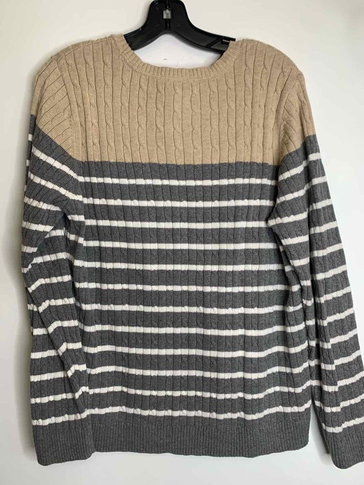 Croft & Barrow striped Women Size XL sweater