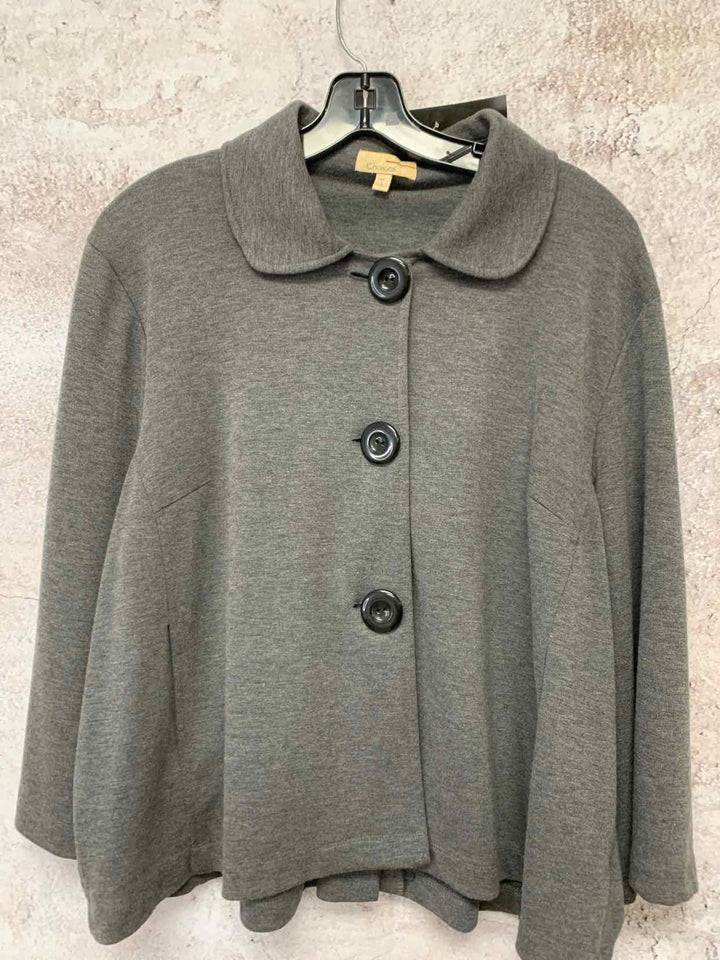 Chicos Grey Women Size XL jacket