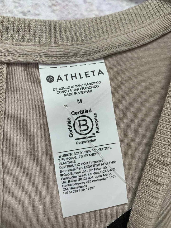 Athleta Women Size S tan athletic top