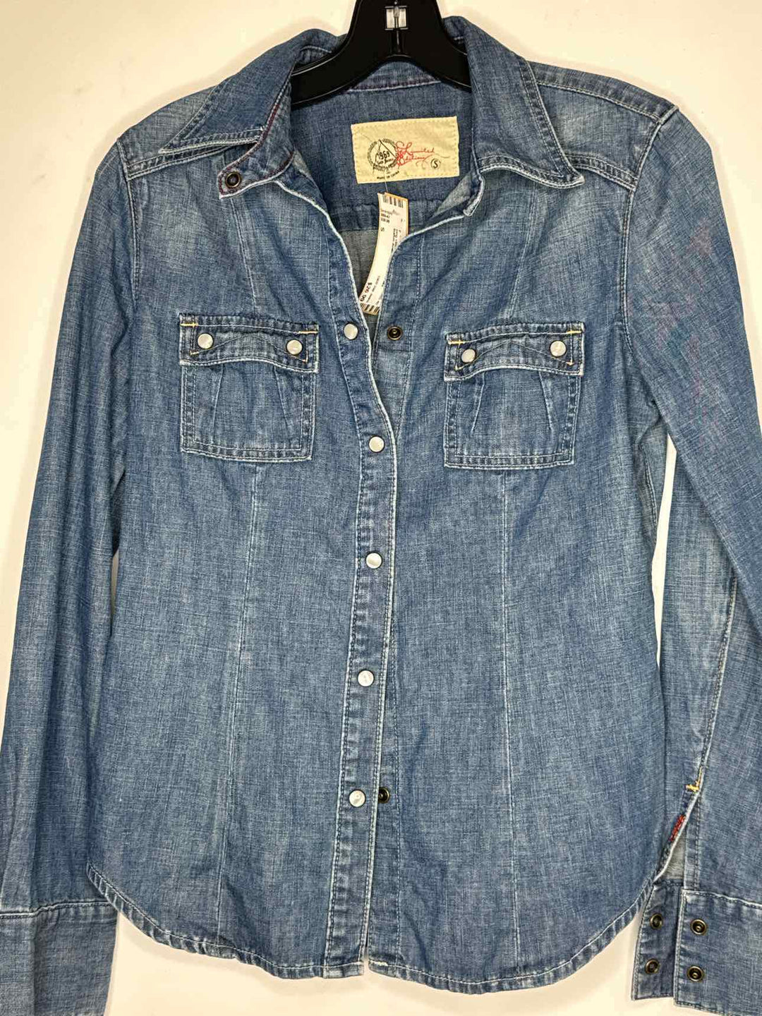 1969 Sap Jeans Women Size S denim long sleeve top