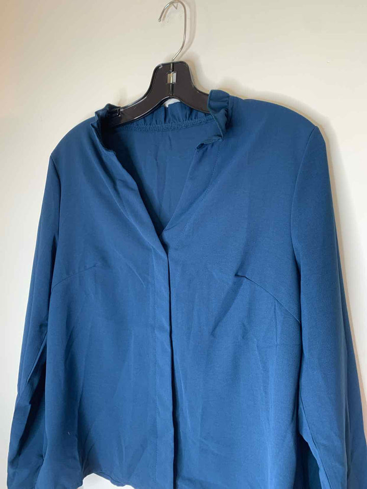 Shein Women Size M Blue long sleeve top