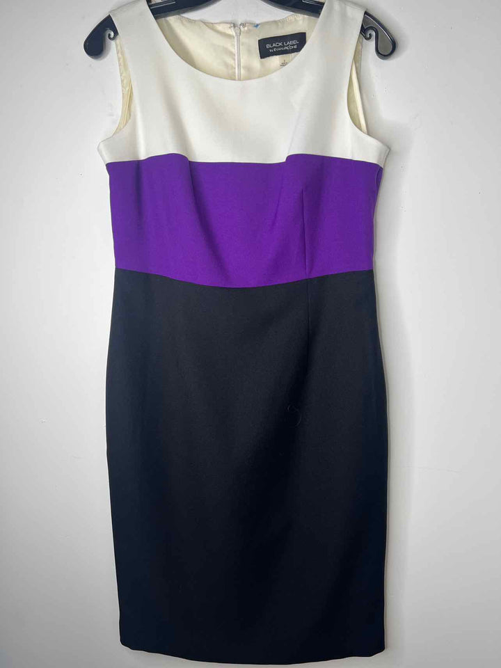 Women Size 4 Black Label purple sleeveless dress