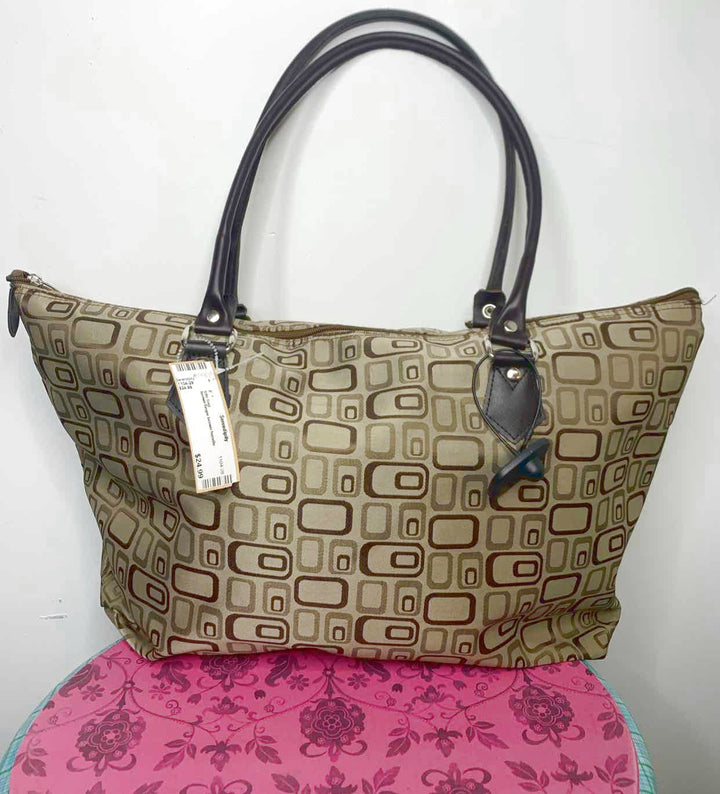 Brown tote bag