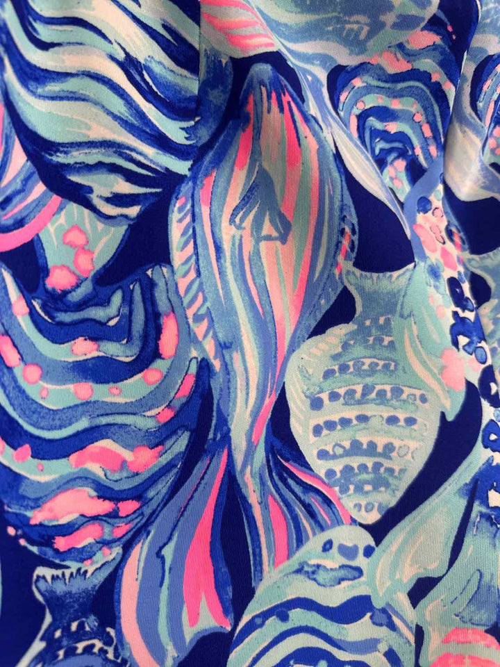 Lilly Pulitzer Size M Blue Swirl casual