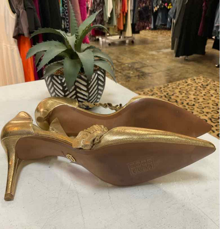 Michael Kors Shoe Size 10 Gold high heel