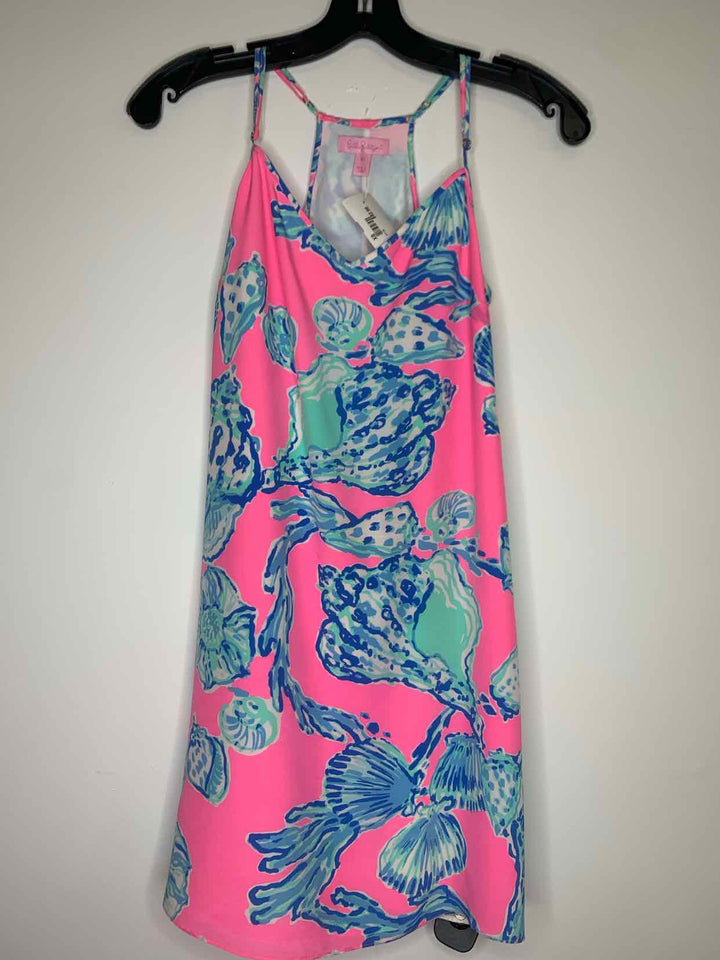 Women Size XS Lilly Pulitzer Hot Pink sleeveless dress