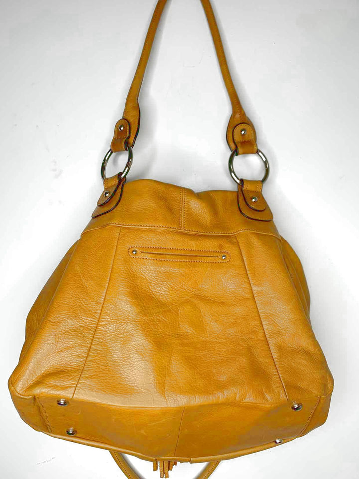 B Makowsky Camel shoulder bag