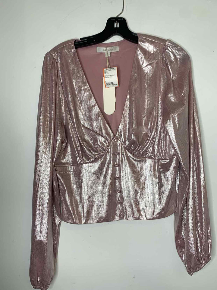 Flatwhite Women Size L Pink long sleeve top