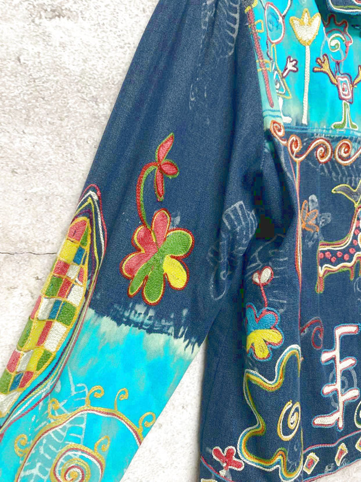 Sandy Starkman Size L Teal jacket