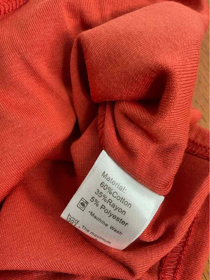 Prinstory Size M Pumpkin High Neck NWT short sleeve top