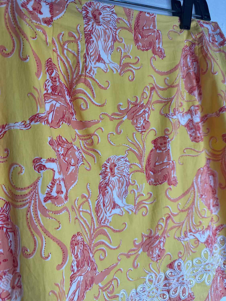 Key West Size 10 Yellow knee length skirt