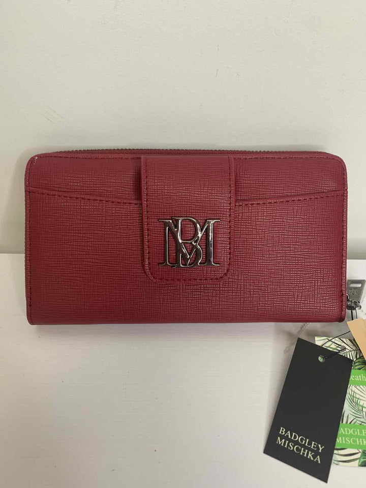 Badgley Mischka maroon wallet