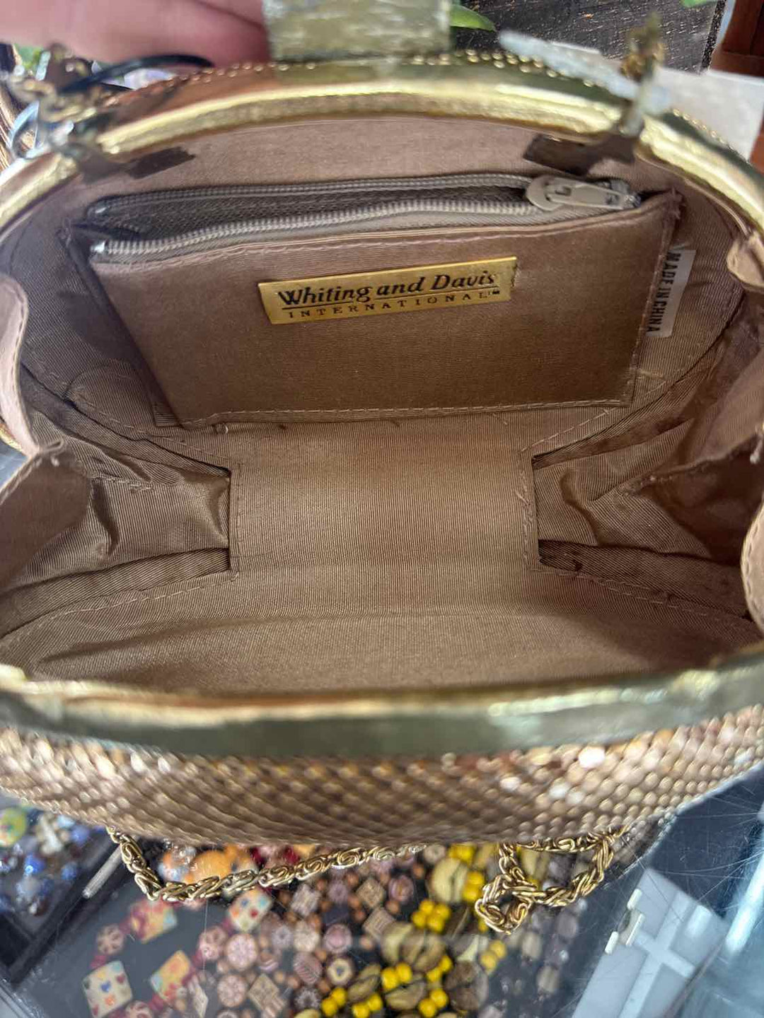 Whiting and Davis Gold Purse