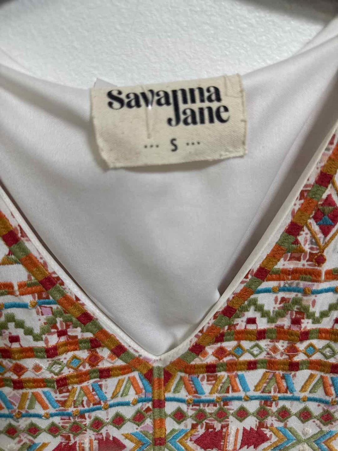 Savanna Jane Size S White short sleeve