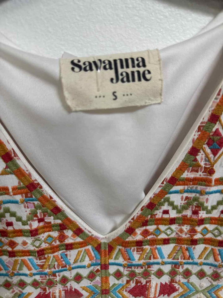 Savanna Jane Size S White short sleeve