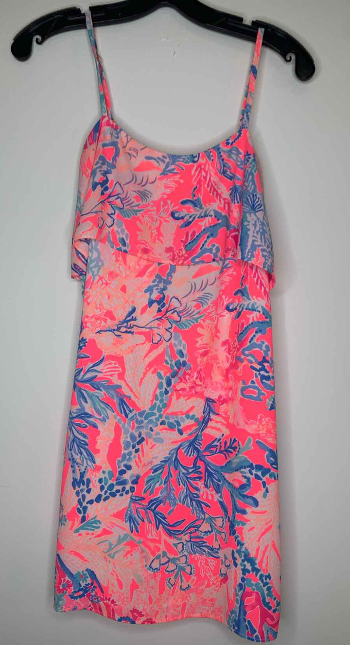 Women Size XXS Lilly Pulitzer Hot Pink spaghetti strap dress