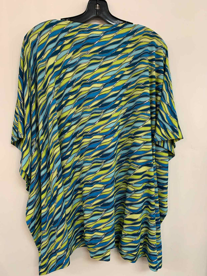 Michael Kors Size L Blue short sleeve top