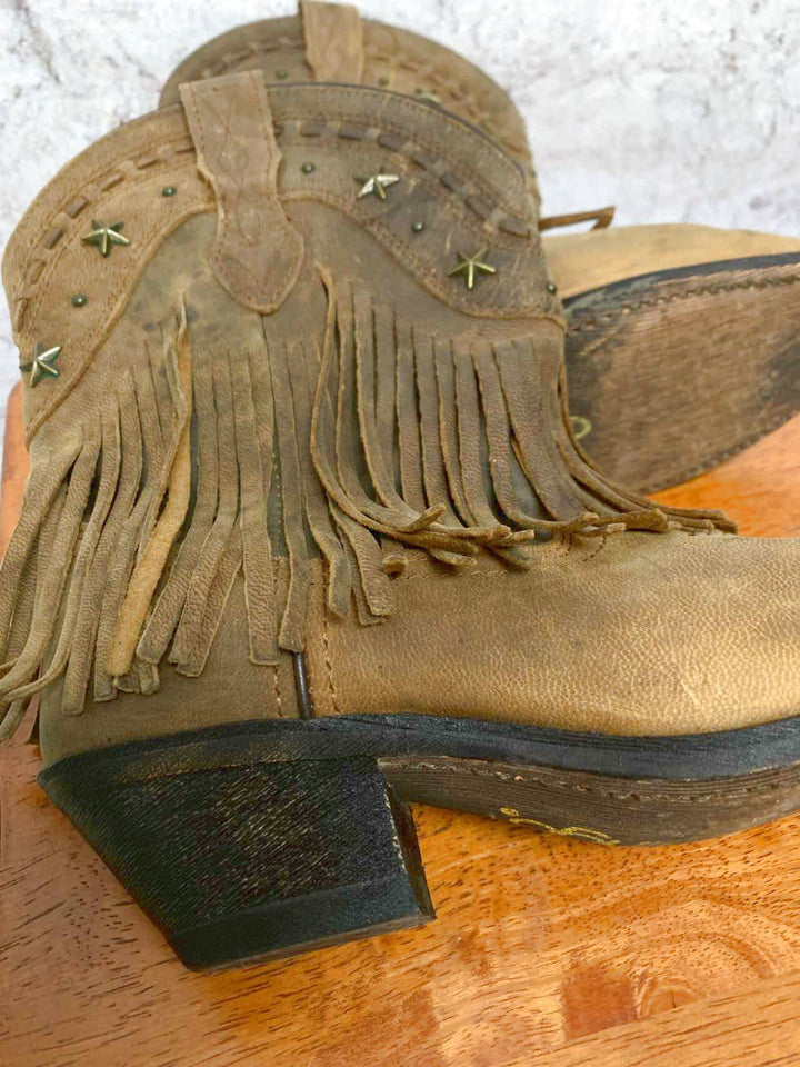 Dingo Brown W Shoe Size 7.5 cowgirl boot