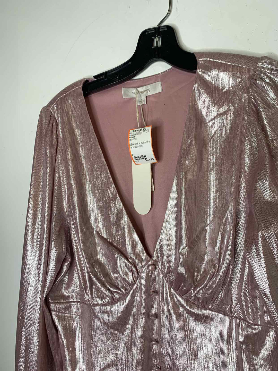 Flatwhite Women Size L Pink long sleeve top