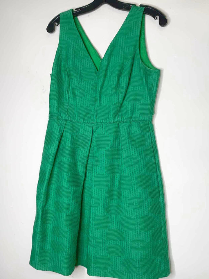 Women Size 8 J Crew Green sleeveless dress