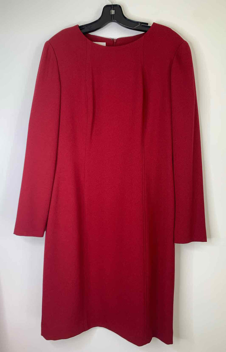 Women Size 8 Talbots Burgundy long sleeve dress