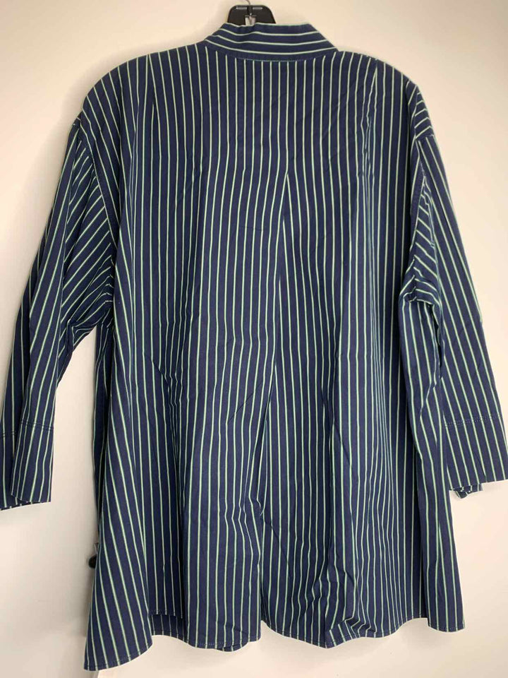 Lafayette Women Size 1X striped long sleeve top