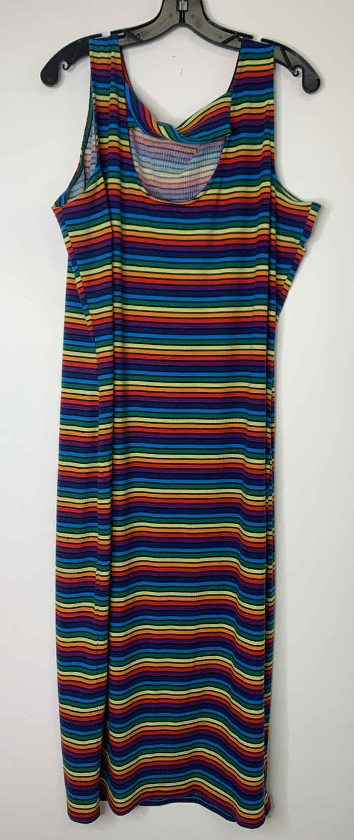 Women Size 22W Lane Bryant striped maxi sleeveless