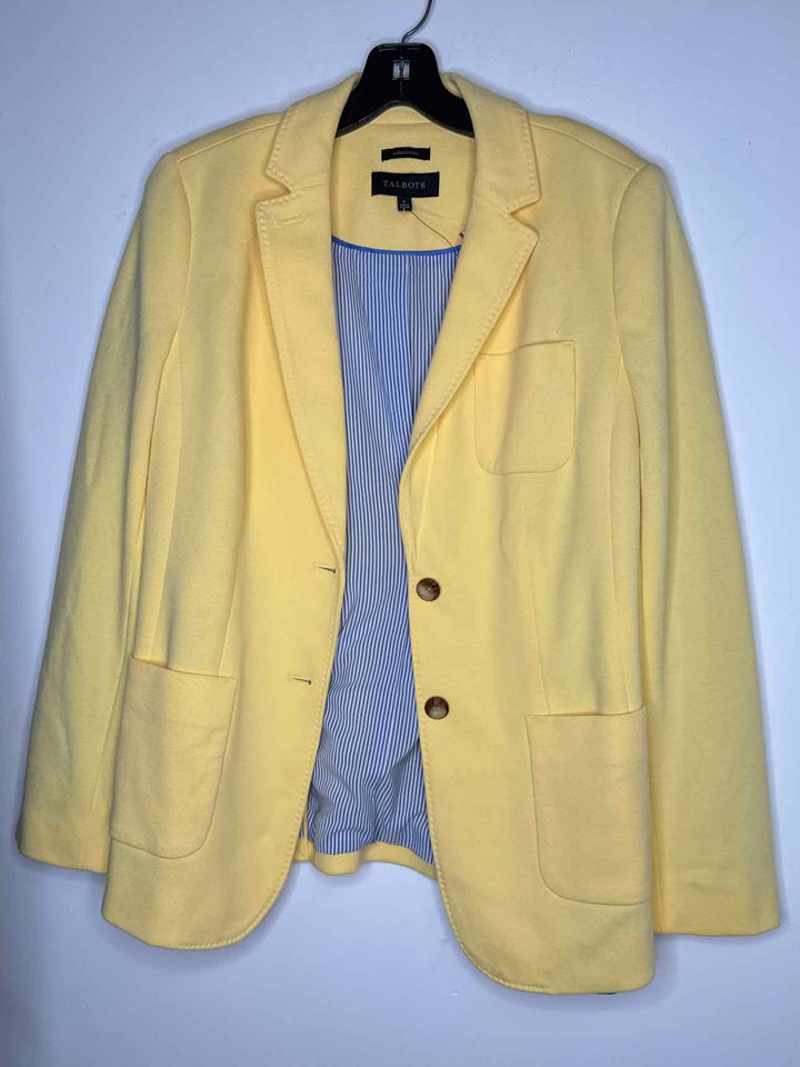 Talbots Yellow Women Size 8 jacket