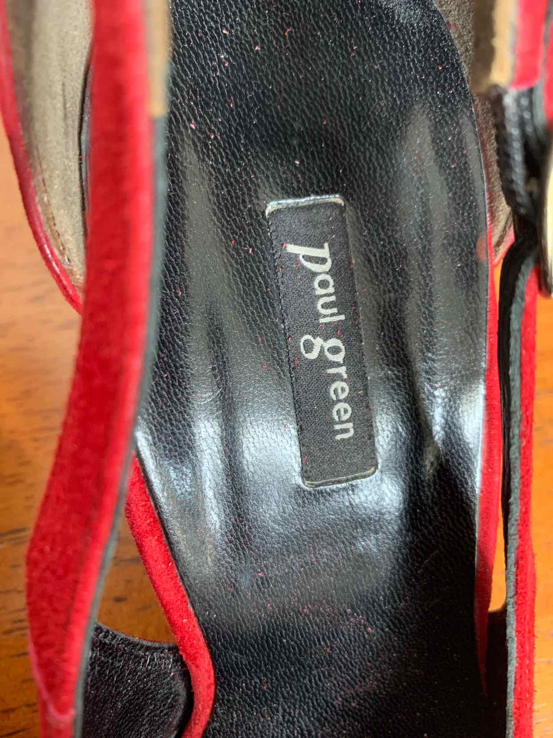 Paul Green Red W Shoe Size 6 high heel