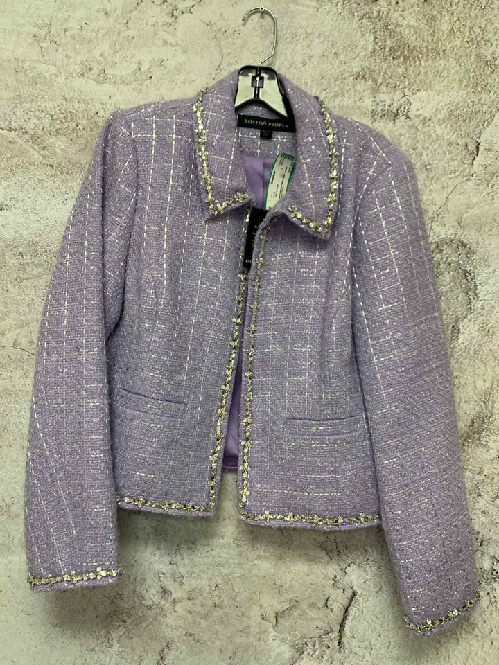 Boston Proper Lavender Women Size 16 jacket