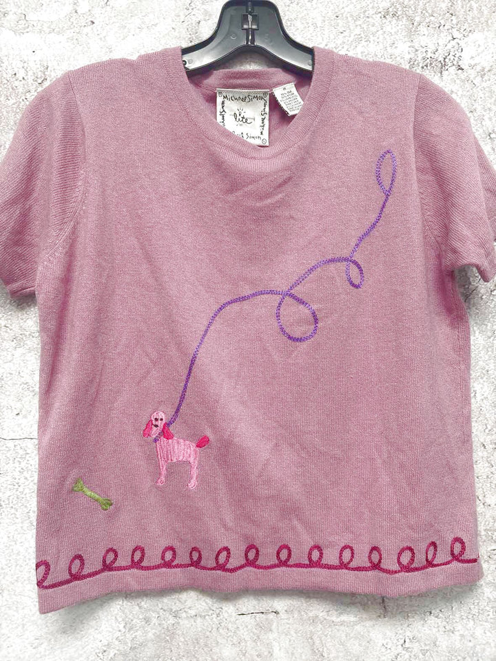 Michael Simon Size S Purple short sleeve top