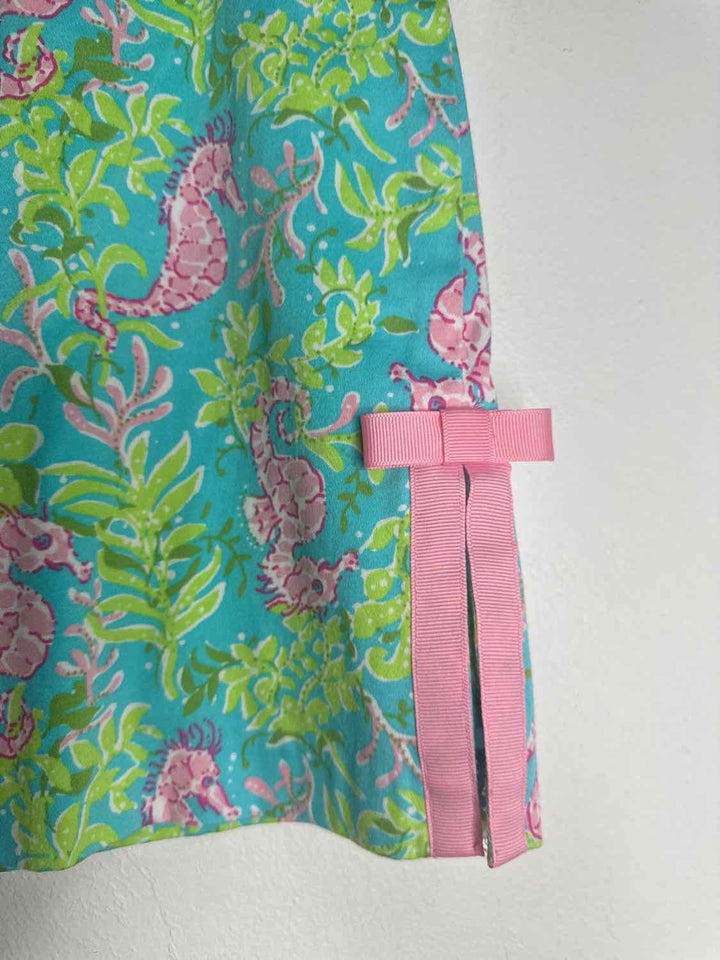 Bamboo Traders Size 10 Blue knee length skirt