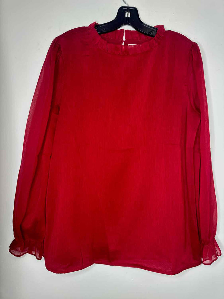 Shop The Mint Women Size M Burgundy long sleeve top