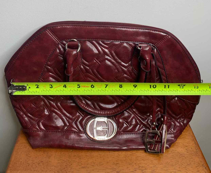 Ellen Tracy Burgundy shoulder bag