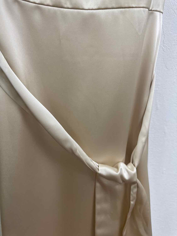 Antonio Melani Size 14 Beige NWT Belted sleeveless dress